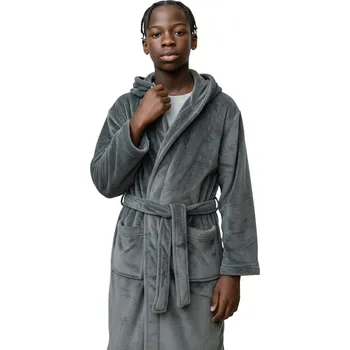 Chlapecký župan C-Lemon Chlapecký šedý župan Barva: Šedá, Velikost: 134