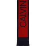 Calvin Klein šála dlouhá Red / Navy Blue