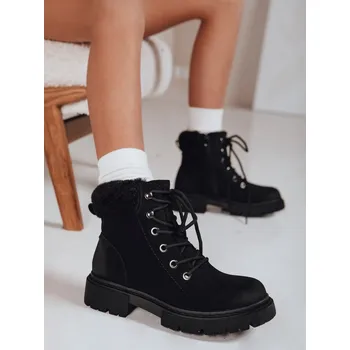 Dámská zimní obuv Dstreet Trapery dámské zateplené ZY1290 Barva: Černá, Velikost: 39