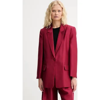Dámské sako Hedvábná bunda MUNTHE PATTON 252150925209 burgundské 83X, vel. 40