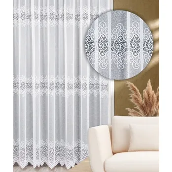 Záclona Heidi výška 120 cm bílá