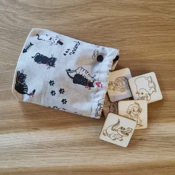 Pexeso Pexeso ze dřeva - zvířata ze zoo - česká tvorba