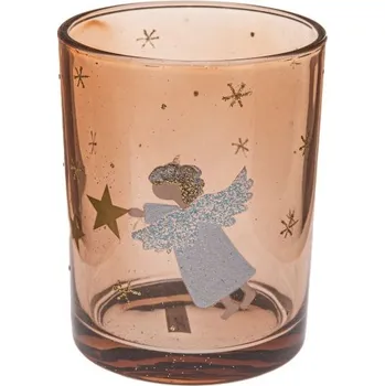 Svícen Casa de Engel Skleněný svícen s andělem 8 cm