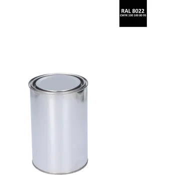barva antikorozní polomatná na zinek RAL8022, černohnědá, 10 kg - černohnědá, balení 1 kg, 5 kg, 10 kg