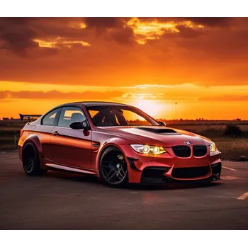 Plakát Plakát, Obraz - Sportcar in sunset