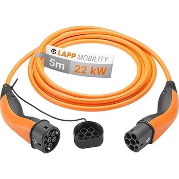 Nabíjecí kabel pro elektromobil Kabel nabíjecí LAPP 61789 typ 2 22kW 32A 3 fáze 5m pro elektromobil