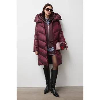 Dámský kabát Péřový kabát Medicine RW24.KPD701 burgundské 93X, vel. S