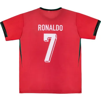 SportDres Fotbalový dres Ronaldo 7 Portugalsko – červený Velikost: 152 (10–11 let)