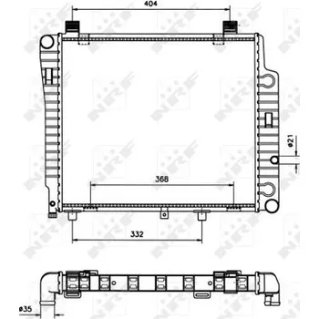 Chladič motoru Chladič, chlazení motoru NRF 50533