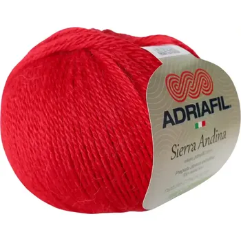 Příze Adriafil Sierra Andina 49 Vánoční červená (Alpaková příze Sierra Andina rosso Natale)