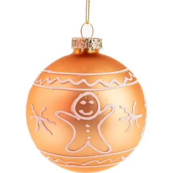 Vánoce Casa de Engel Skleněná ozdoba s perníčky ø 8 cm