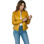 S west Dámská hořčicová koženková bunda Barva: Hořčicová, Velikost: S
