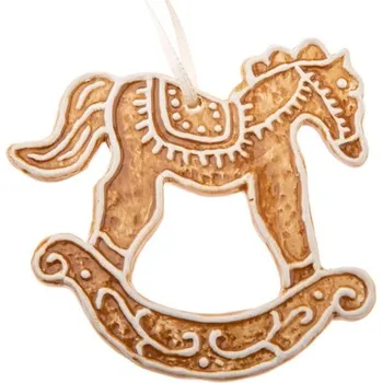 Vánoční dekorace Casa de Engel Závěsný keramický perníček - koník 0