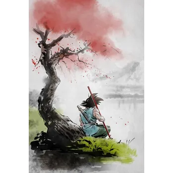 Plakát Plakát, Obraz - Warrior under the tree