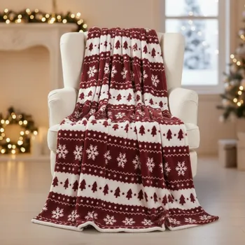 deka Vánoční deka z mikrovlákna FROSTY HAVEN 150x200 cm