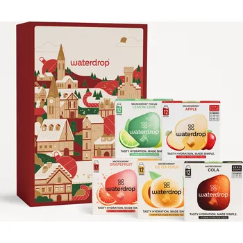 Instantní nápoj Waterdrop Vánoční Hydratační Set na 30 dní vánoční dárkový box