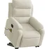 Křeslo vidaXL 3205134 Elektrické zvedací masážní polohovací křeslo krémové