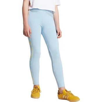 Dívčí legíny Dětské legíny adidas Originals modrá barva, s potiskem, JD2945 50X, vel. 164