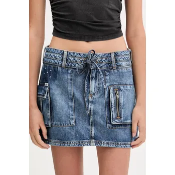 Dámská sukně Džínová sukně Guess Originals HARRINGTON W5YD0L.D5R01 modrá 55J, vel. 25