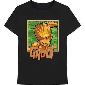 Oblečení a móda Tričko Guardians of the Galaxy - Groot Square