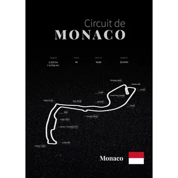 Plakát Plakát, Obraz - Monaco racetrack