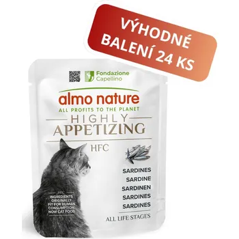 Krmivo pro kočku Almo Nature HFC Highly Appetizing - Sardinky 24x50g