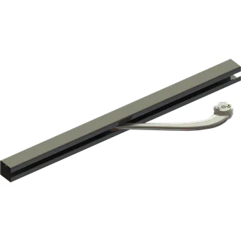 Pohon brány Kluzný mechanismus pro šetření prostoru při otevírání křídlové brány kloubovým pohonem REVO