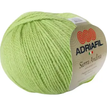 Příze Adriafil Sierra Andina 42 hráškové zelená (Alpaková příze Sierra Andina verde pisello)