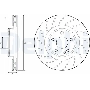 Brzdový kotouč Brzdový kotouč DELPHI BG4658C