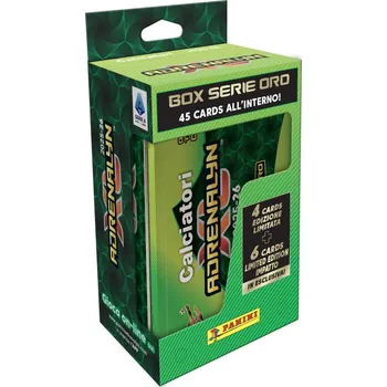 Sběratelská karetní hra Panini SERIE A 2025 / 2026 - ADRENALYN karty - plechová krabička (hranatá)