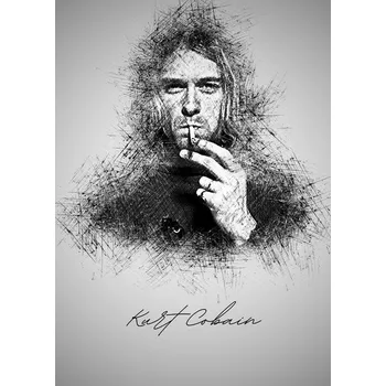 Plakát Plakát, Obraz - K. Cobain Sketch