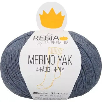 Příze REGIA PREMIUM Merino Yak 07523 Jeans (Příze REGIA PREMIUM Merino Yak 07523 Jeans Meliert)