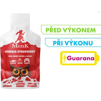 Monk Guaraca Strawberry BIO energetický gel 30 g