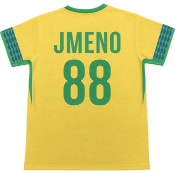 SportDres.cz Fotbalový dres Brazílie s vlastním potiskem Velikost: 152 (10–11 let)