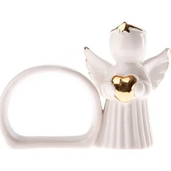 Vánoce Casa de Engel Porcelánový držák na ubrousky - anděl se srdcem 6/144