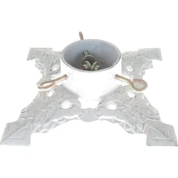 Casa de Engel Litinový stojan na stromeček bílý 1/6