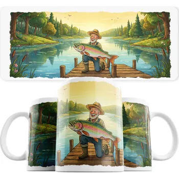 Hrnek pro rybáře - Červená