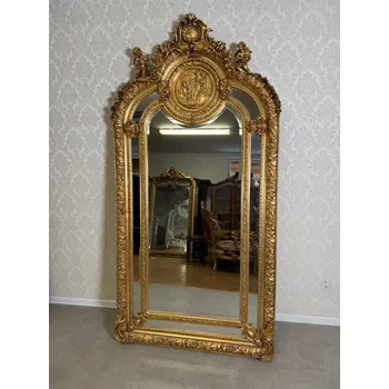 Zrcadlo Starožitné monumentální zrcadlo s plastikou andělíčků, cena za ks