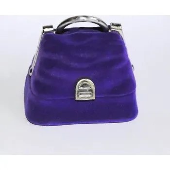 Šperk Dárková krabička samet kabelka (Dárková sametová krabička)