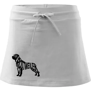 Dámská sukně Rotvajler - Sportovní sukně - two in one - M ( Bílá )