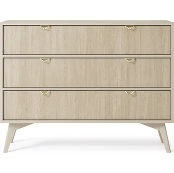 Komoda Komoda Euro-Meble 106 x 38 x 80 cm odstíny béžové, odstíny zelené