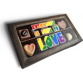 Bonboniéra Sablio Pralinky Everybody is free to love - 10 ks pralinek