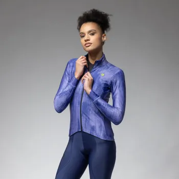 Cyklistická bunda ALÉ Cyklistická větruodolná bunda - PR-E KNITTED - modrá M