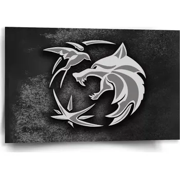 Obraz Sablio Obraz Zaklínač Šedý abstrakt - 60x40 cm