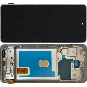 Pouzdro na mobilní telefon DISPLEJ PRO SAMSUNG GALAXY S20 FE 5G G781 OLED LCD EKRÁN + RÁMEČEK BÍLÝ