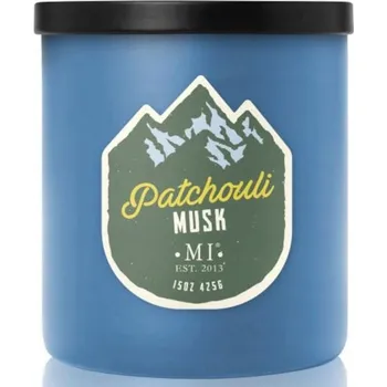 Svíčka Tradiční sójová svíčka Pačuli a Pižmo Colonial Candle