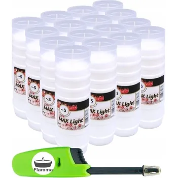 Svíčka Parafínové vložky do hřbitovních svíček 5denní svíčky MaxLight 1 6 Ks