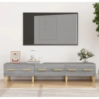 Televizní stolek TV stolek, šedý dub sonoma, 150x34,5x