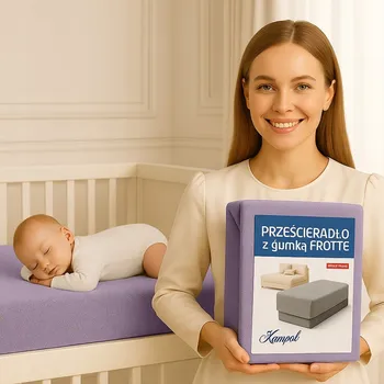 Prostěradlo FROTÉ PROSTĚRADLO S GUMIČKOU 100X210 POLSKÉ VŘES