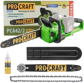 Zahradní technika Procraft PCA42/2 20V SET2 - akumulátorová řetězová pila (s 2x8,0 Ah akumulátory a nabíječkou)